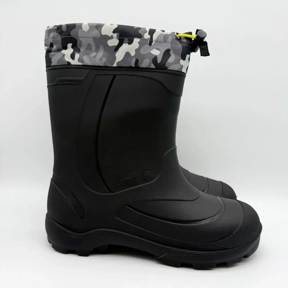Kamik Kids Snobuster 2 Winter Boots US 6 EU 38 Grey Camo Waterproof NIB